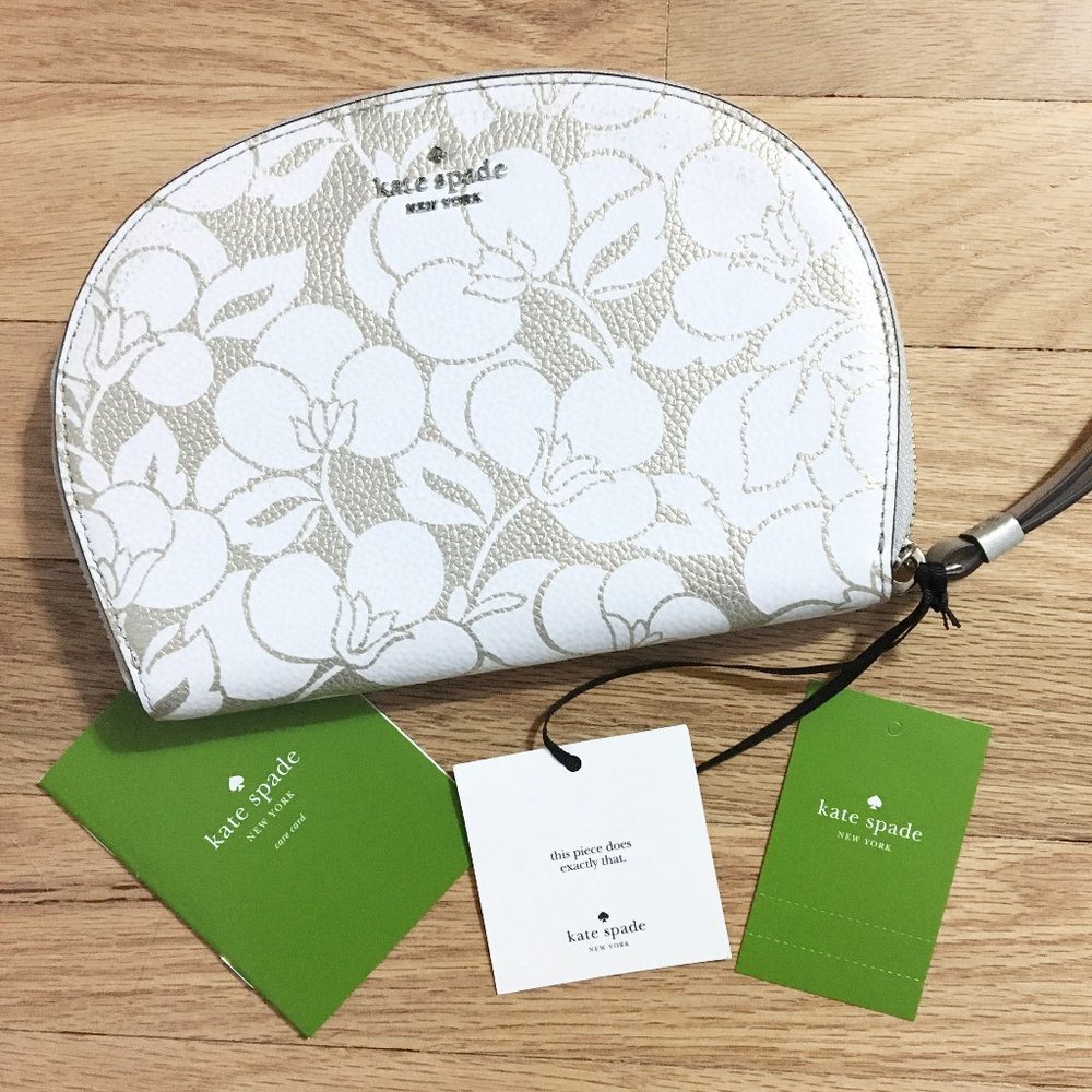 NEW | KateSpade | breezy floral half moon wristlet